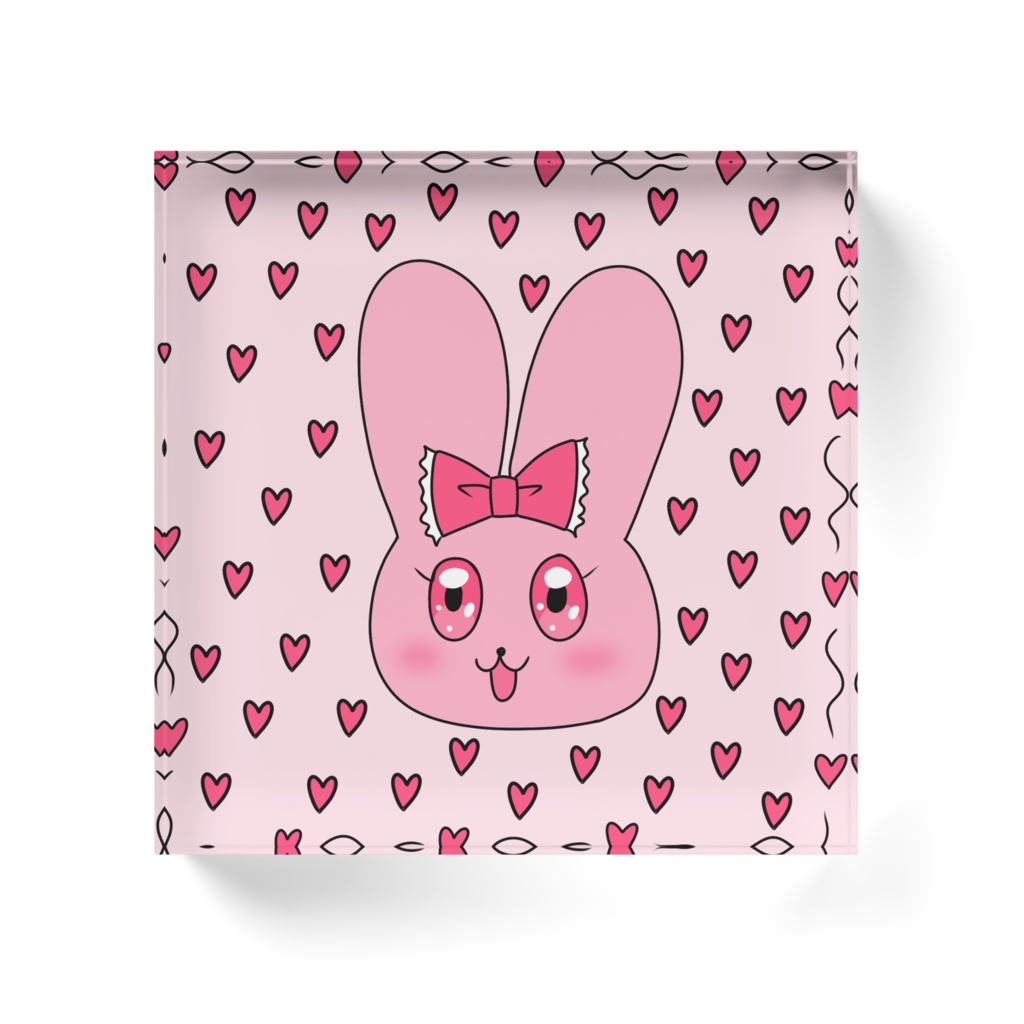 うさぎちゃんのアクリルブロック