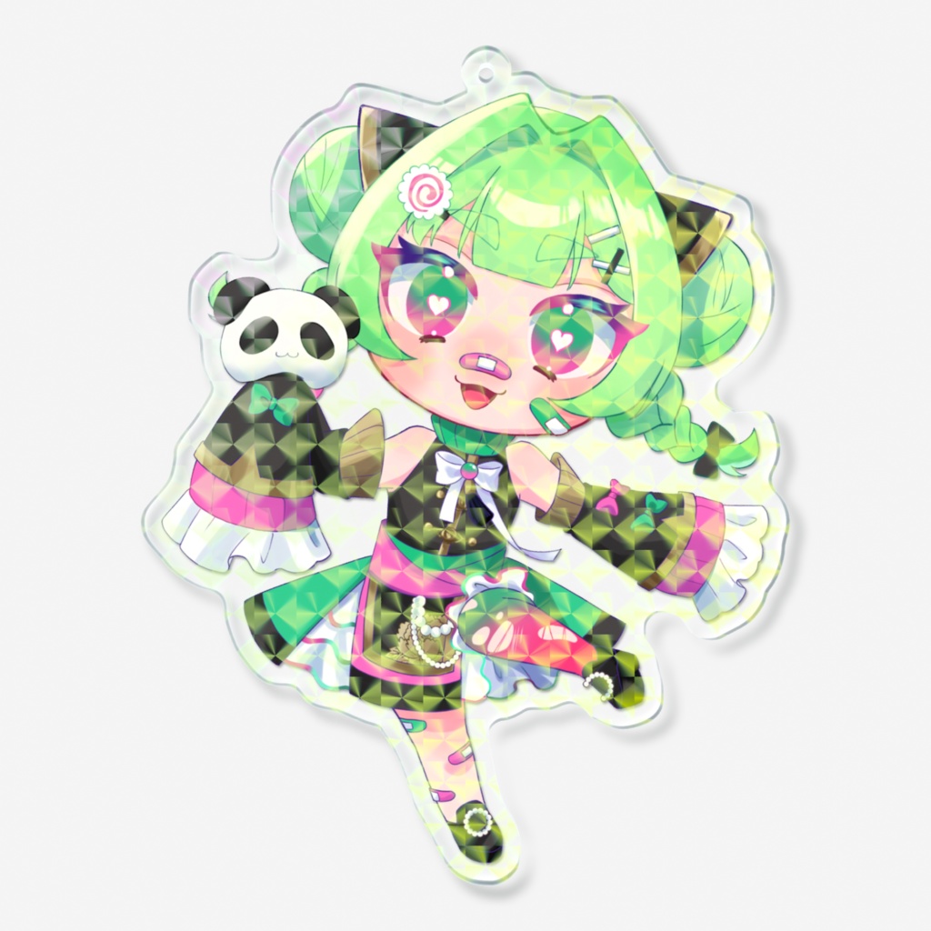 ホログラムアクキー牡丹ちゃん