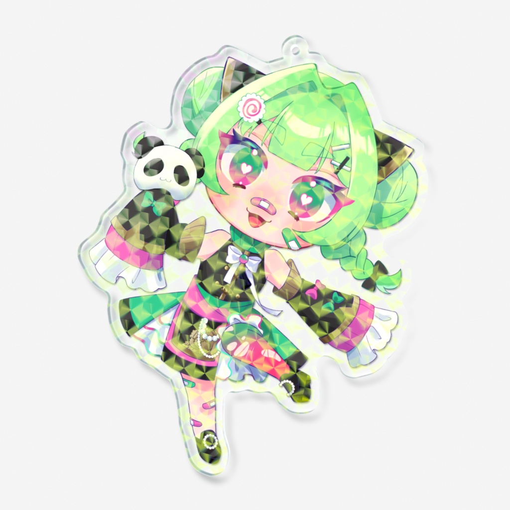 ホログラムアクキー牡丹ちゃん