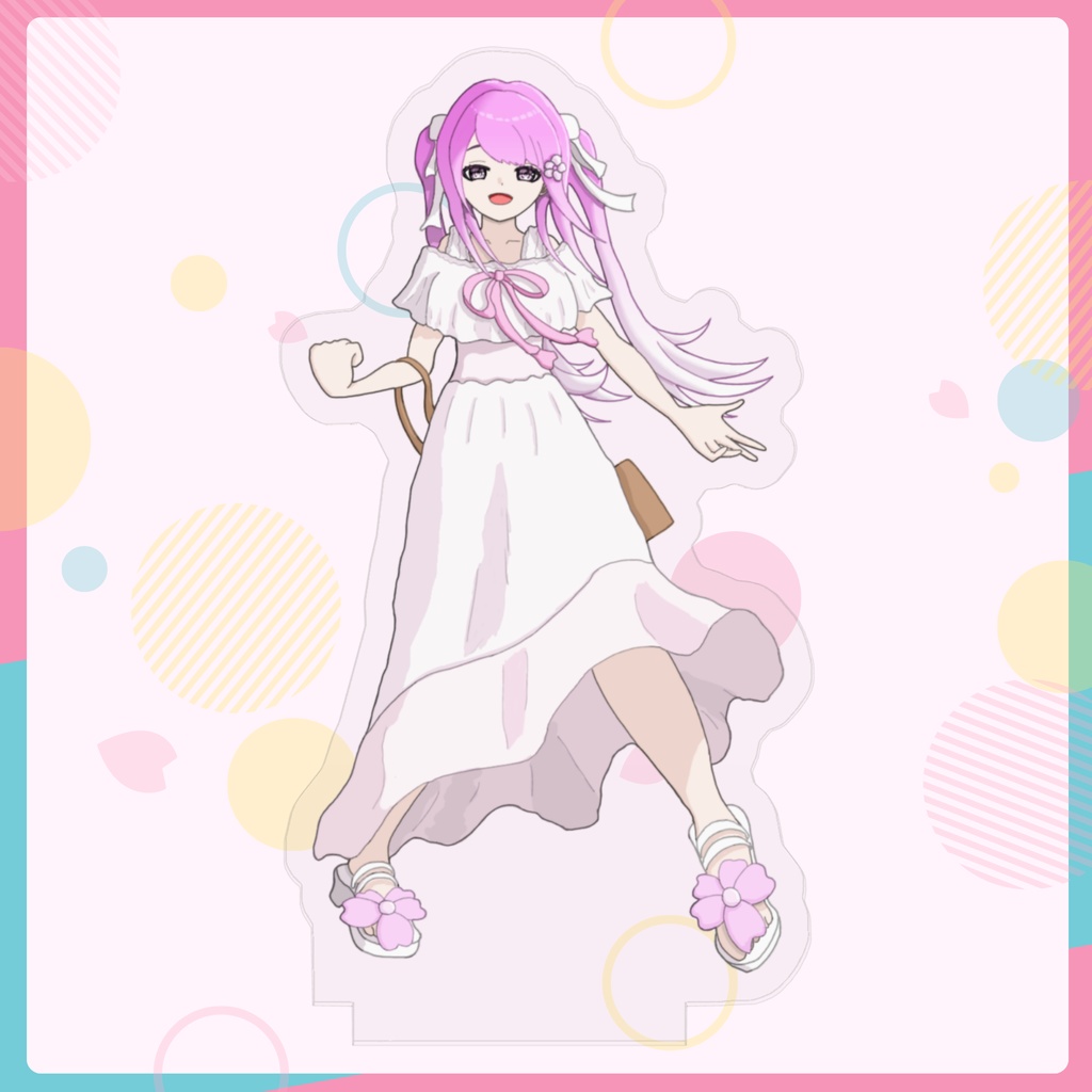 花咲くふんわりピンクな桜子ちゃん🌸アクリルフィギュア