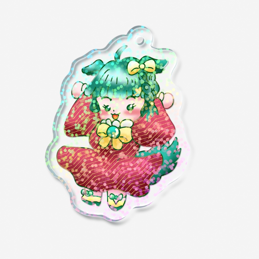 スイカカラーのケモミミっこ