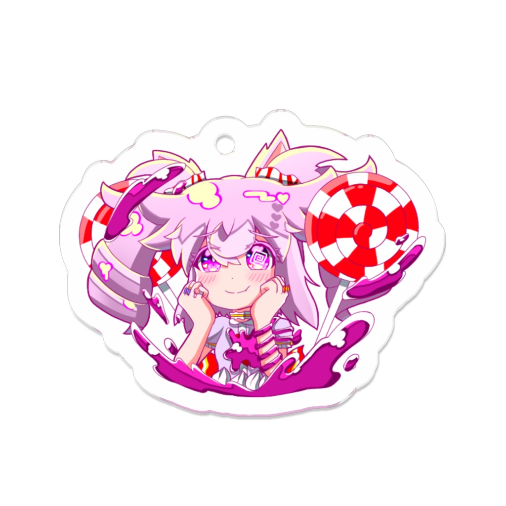 キャンディーのアクリルキーホルダー