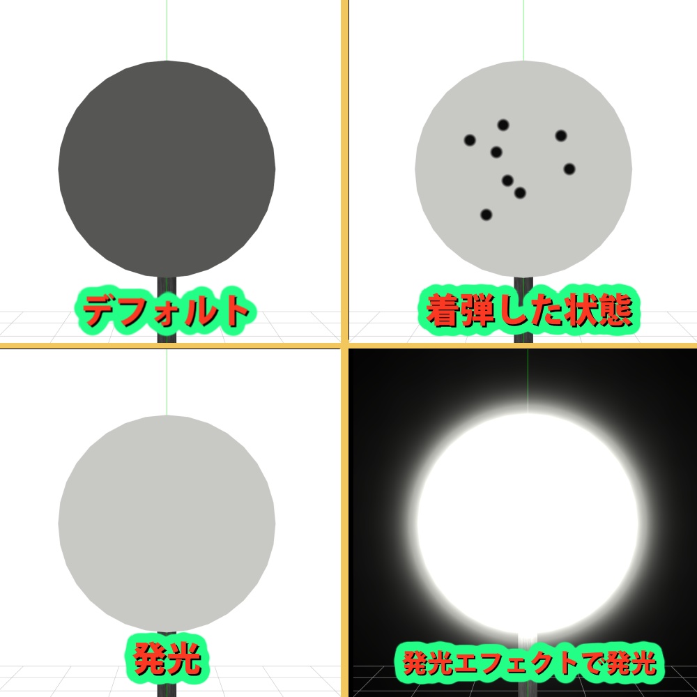 【MMD】マズルフラッシュ ターゲットセット