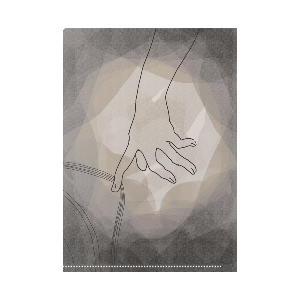 線画のクリアファイル