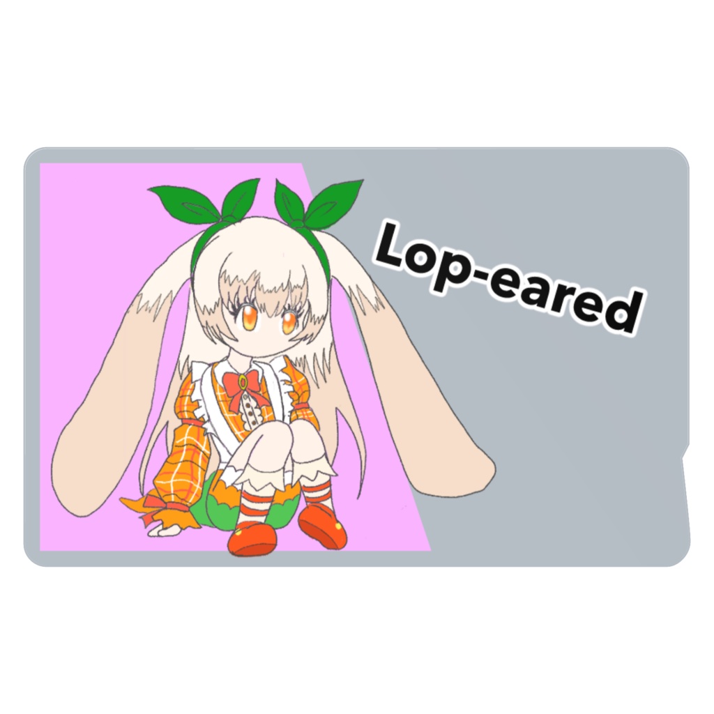 ICカードステッカーイラストロップイヤーちゃん