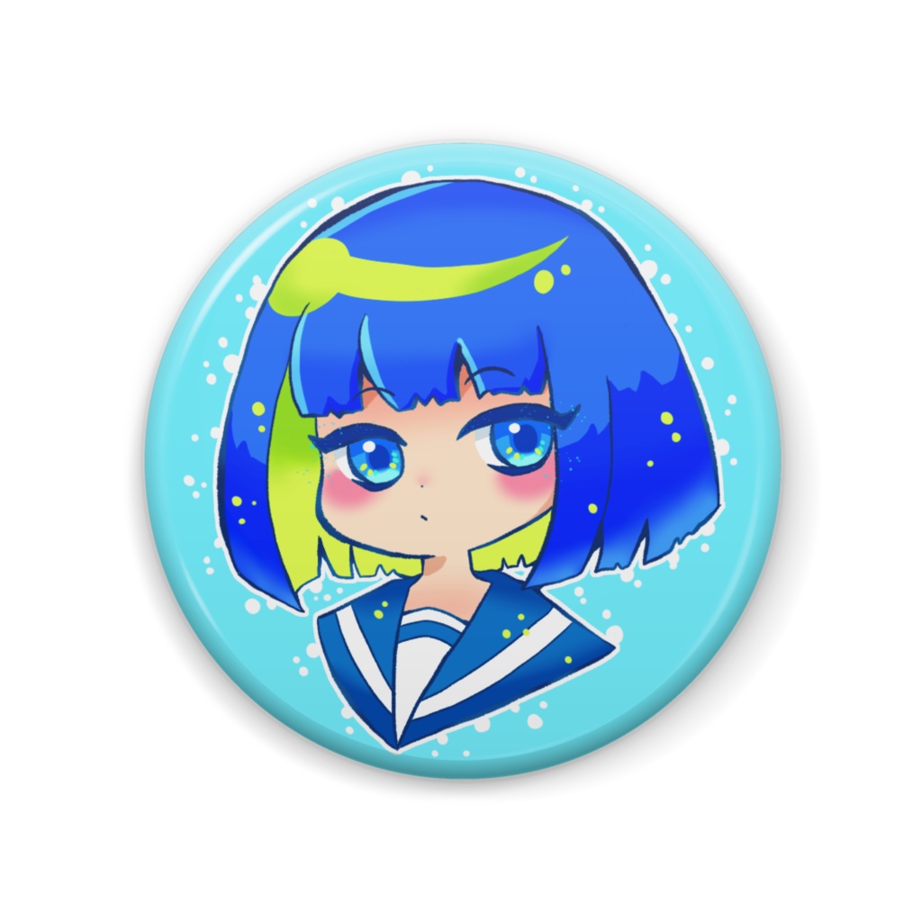 青の女の子