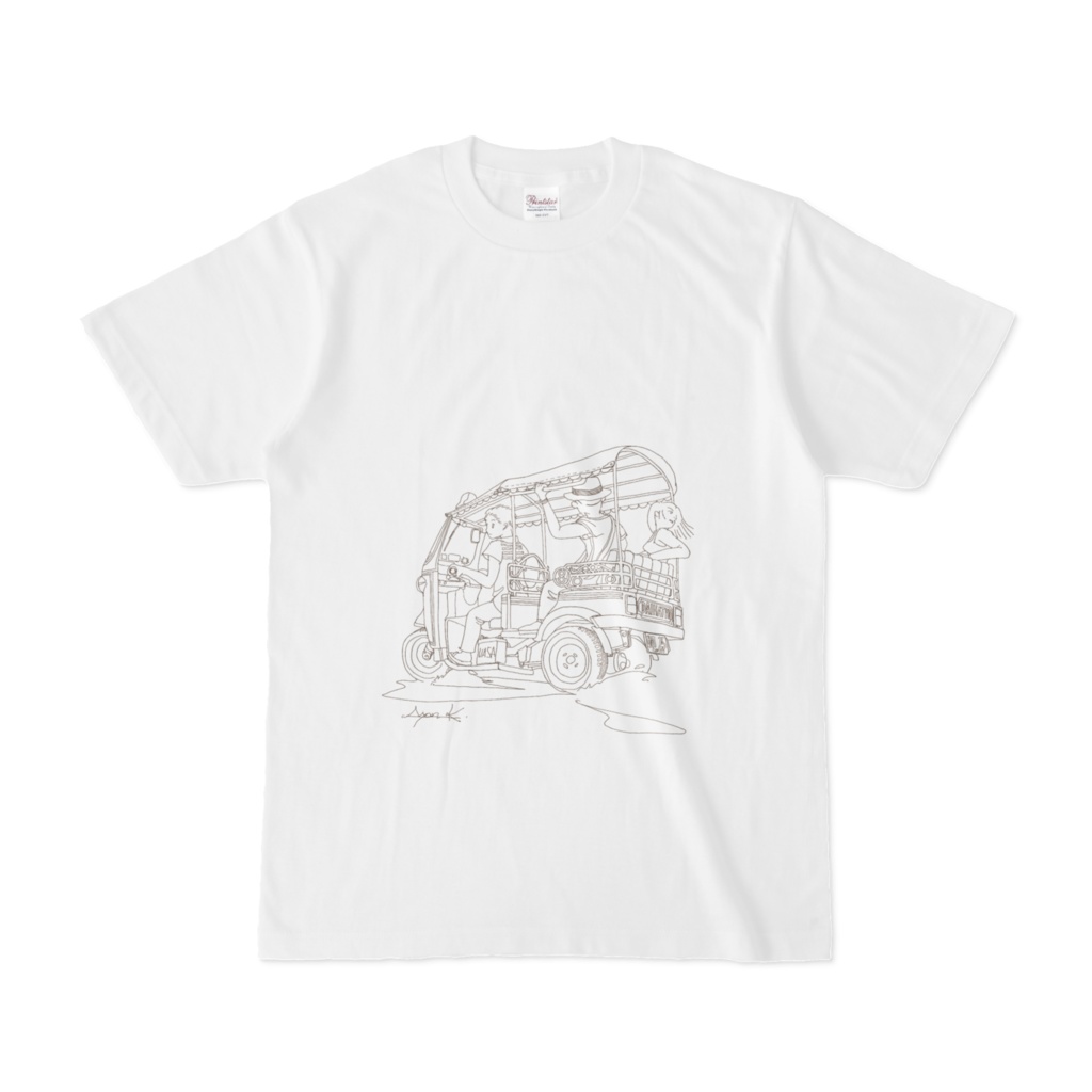 Tuk Tuk Tシャツ モノトーン
