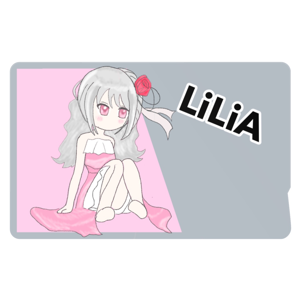ICカードステッカーイラストリリアちゃん