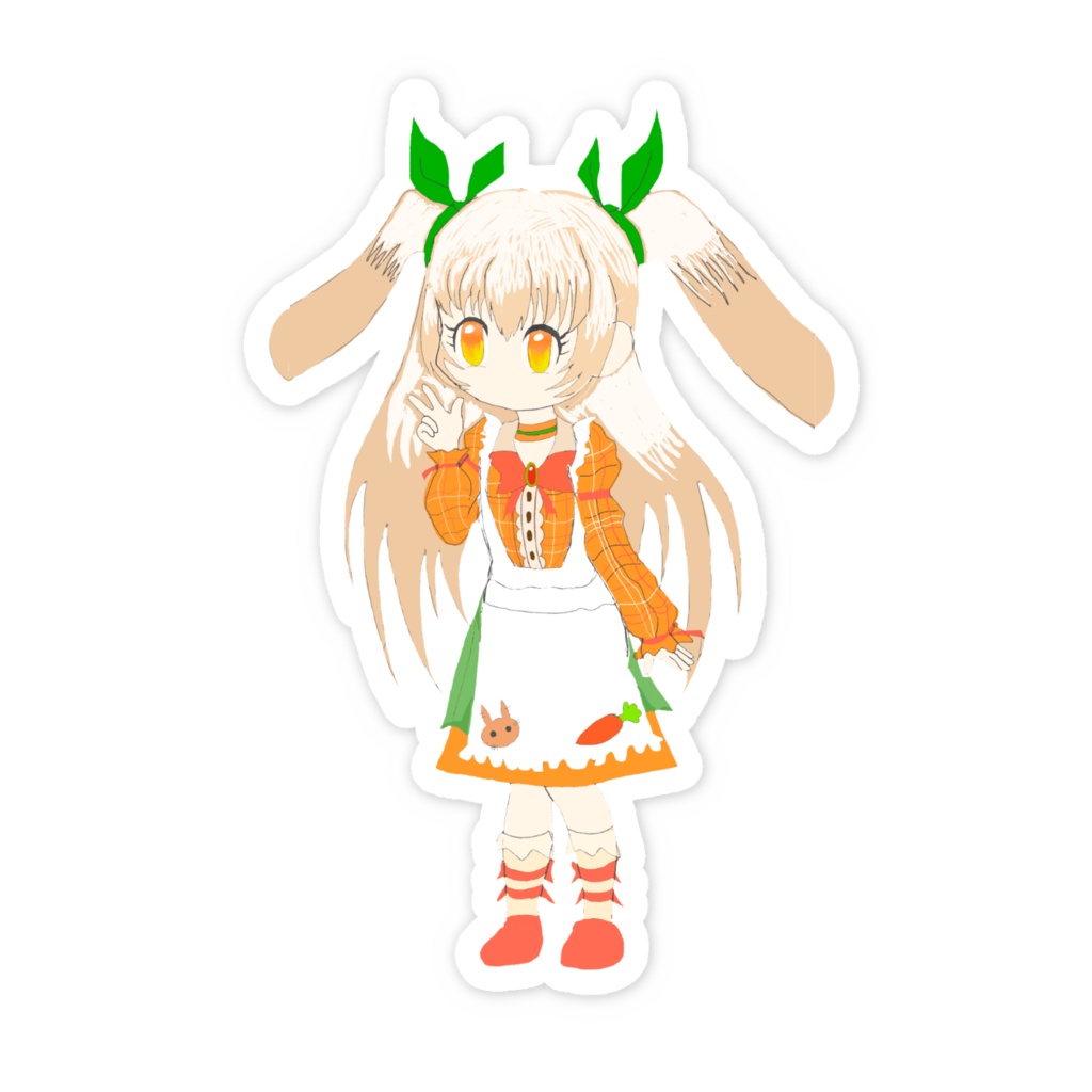 ロップイヤーちゃんスマホステッカー