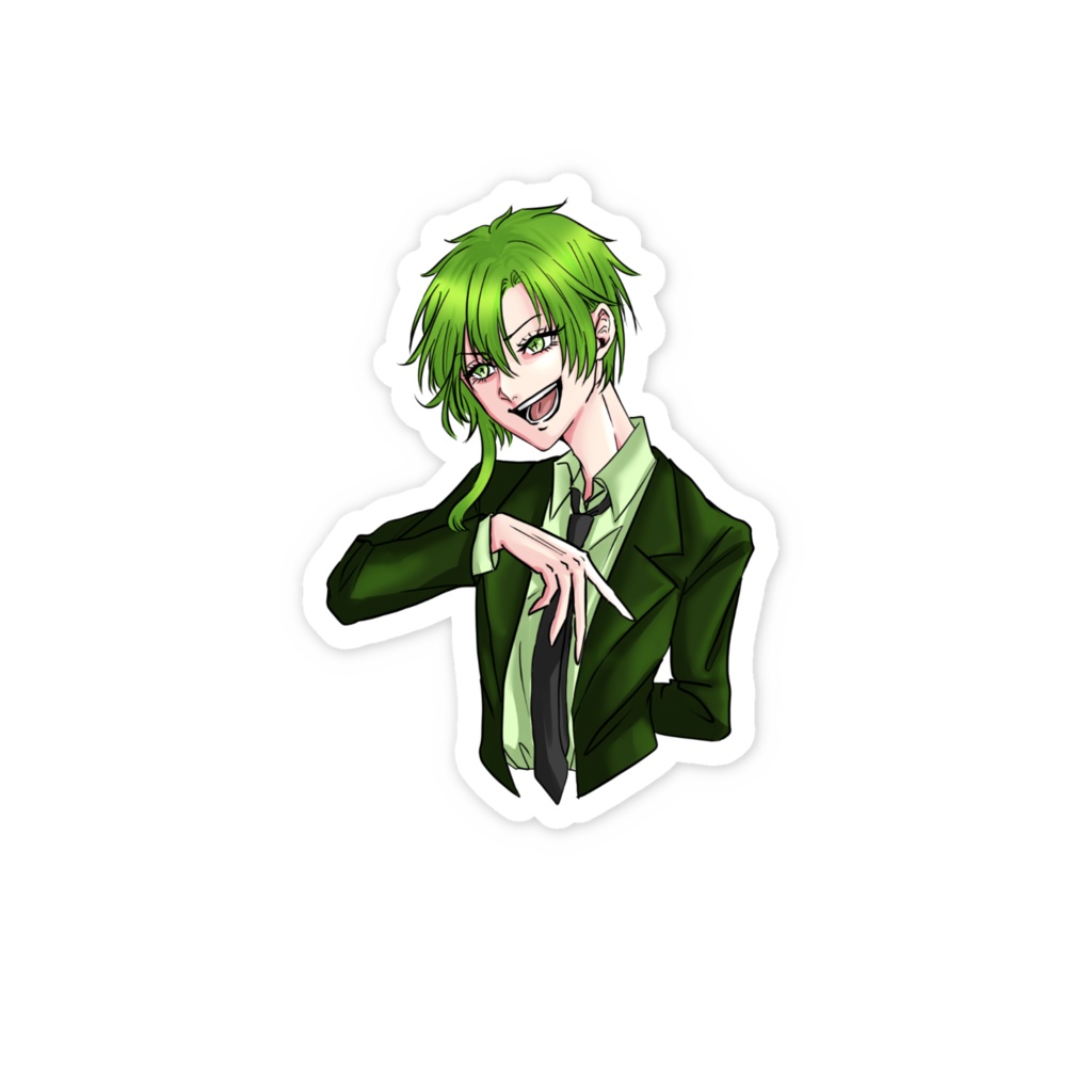 特殊瞳孔×グリーンの男性