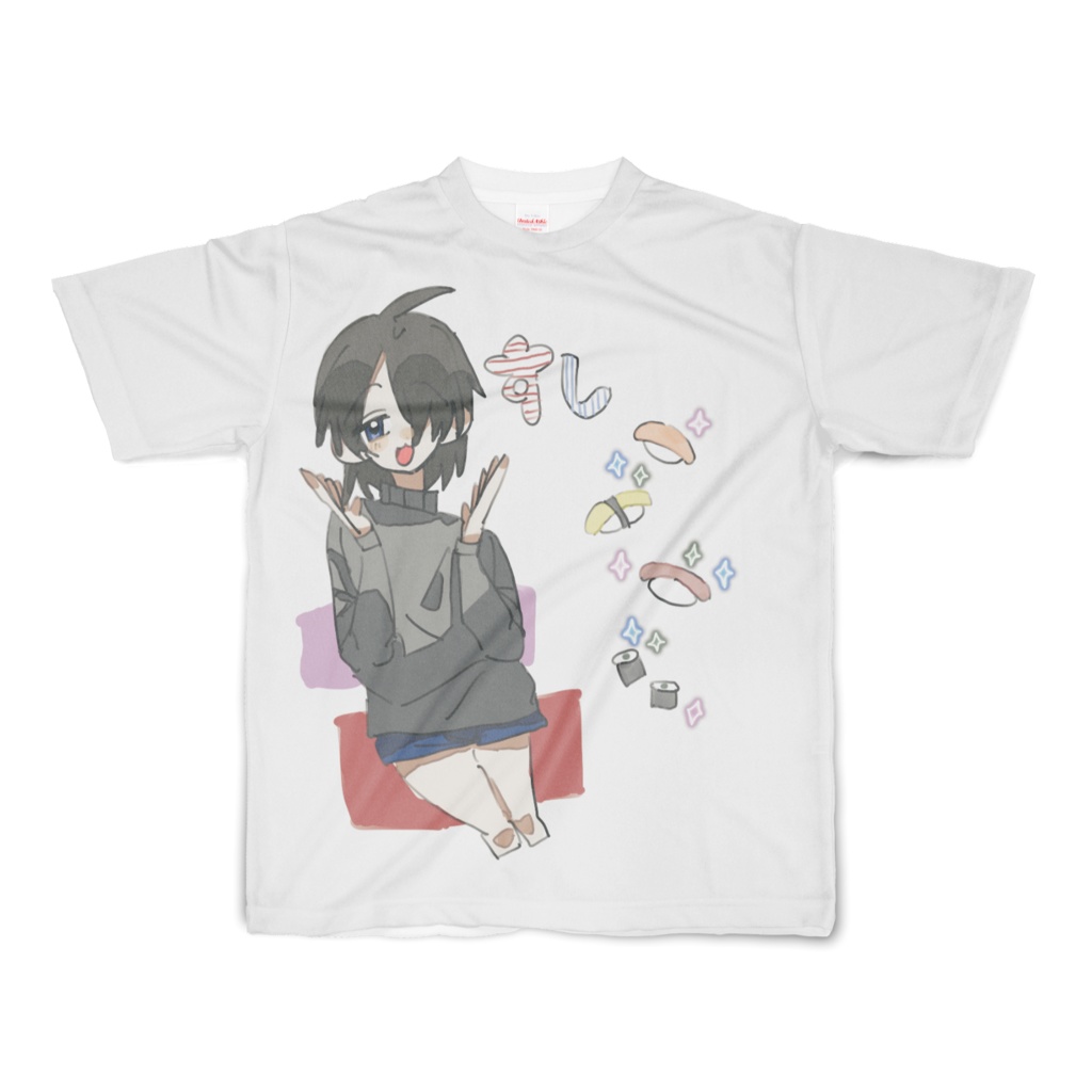 おすしなフルグラフィックTシャツ