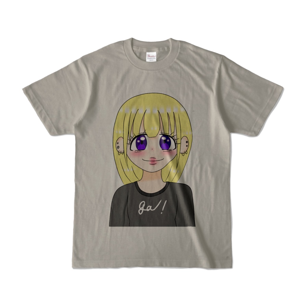金髪ギャルのTシャツ