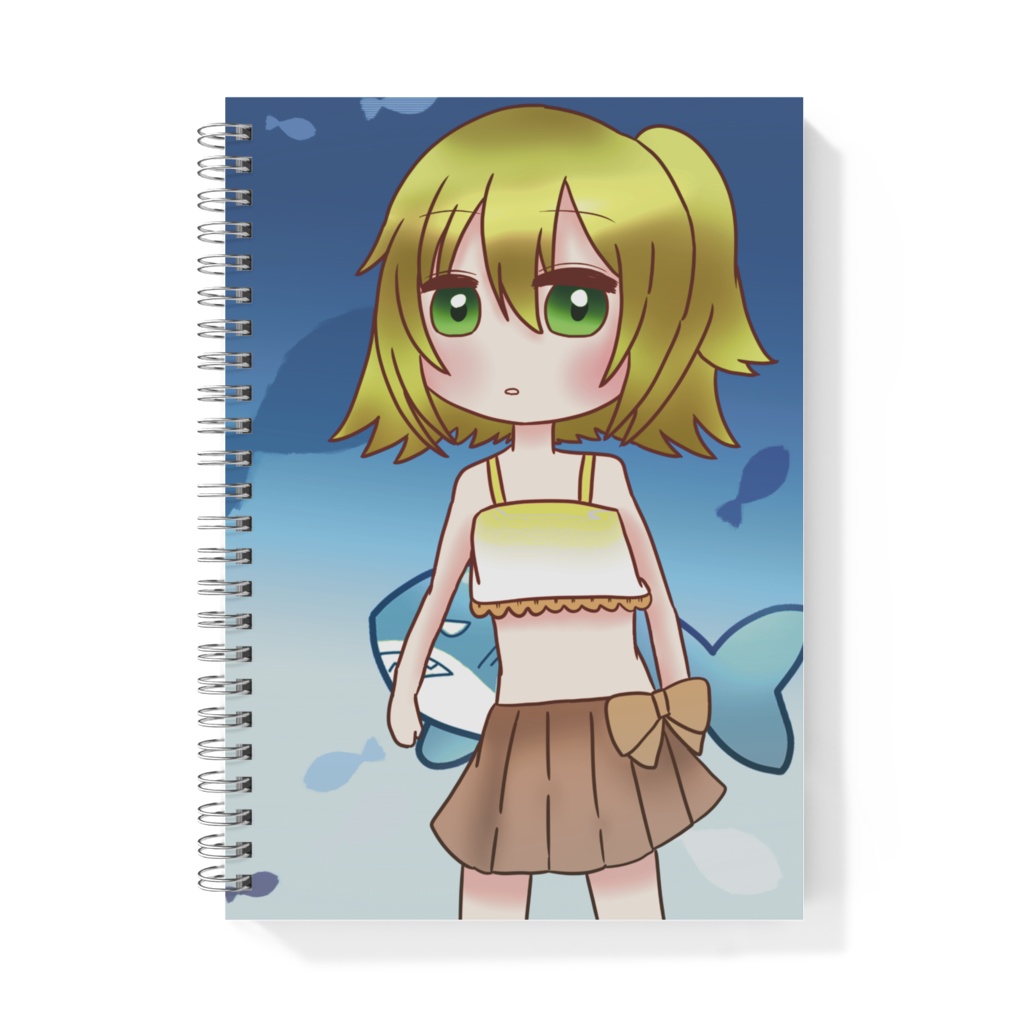 ハーフアップちゃんリングノート