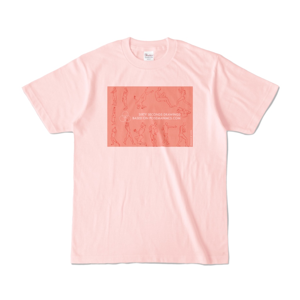 60秒ドローイングTシャツ80