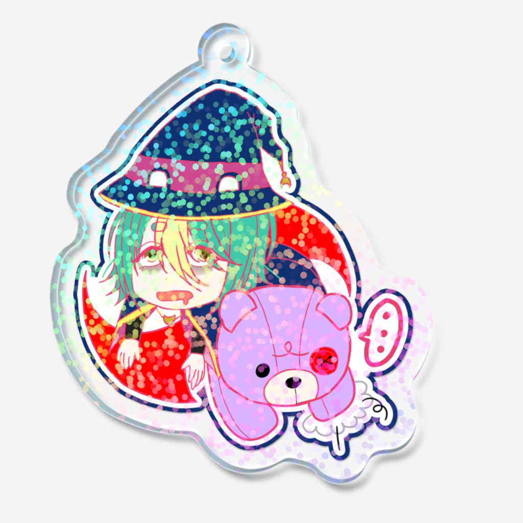 三日月ヨルナホログラムアクリルキーホルダー