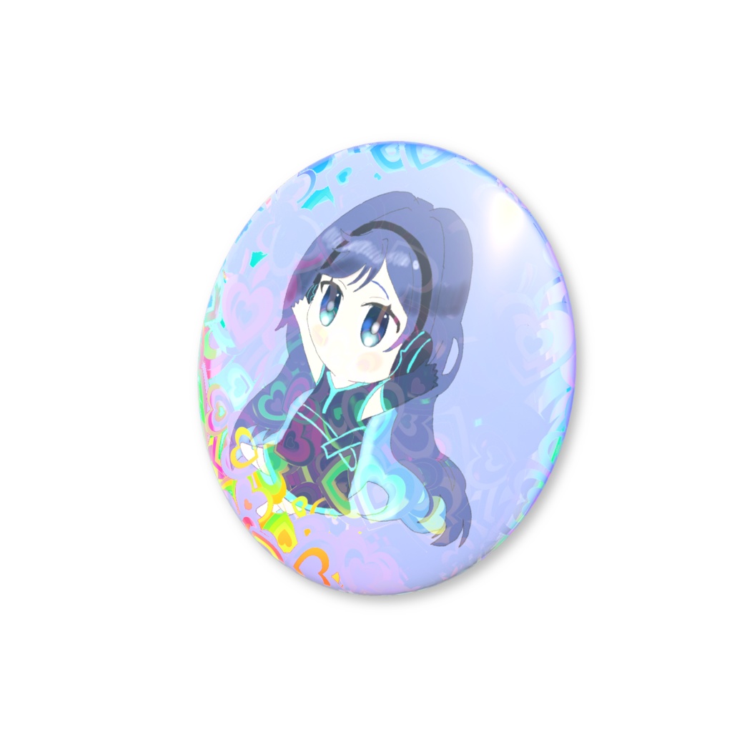 ホログラム缶バッジアオちゃん