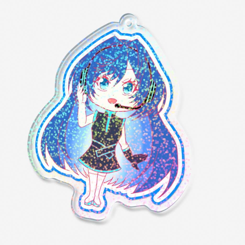 AOホログラムアクリルキーホルダー