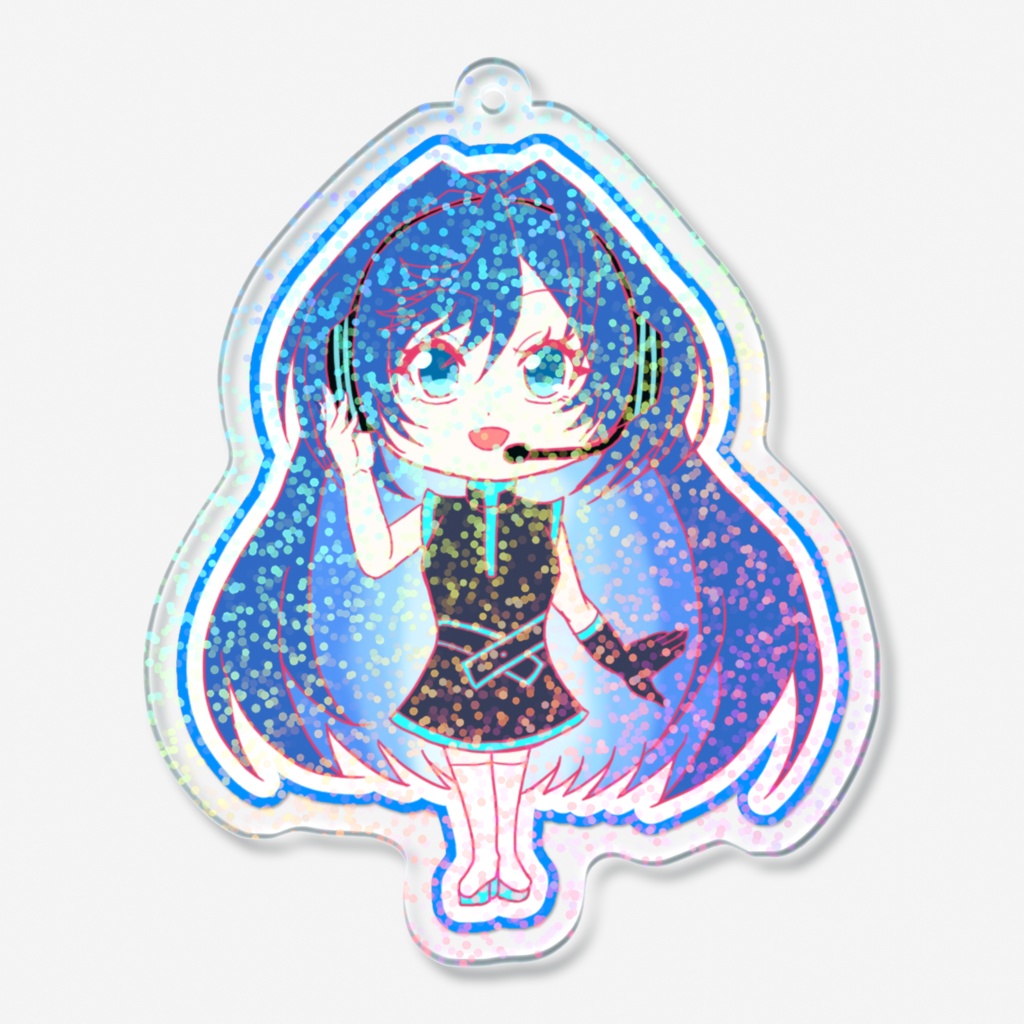 AOホログラムアクリルキーホルダー