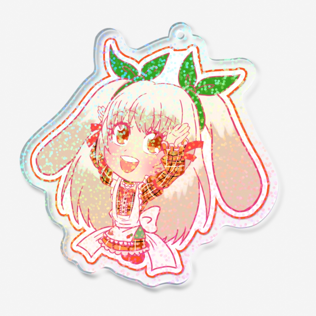 ロップイヤーホログラムアクリルキーホルダー