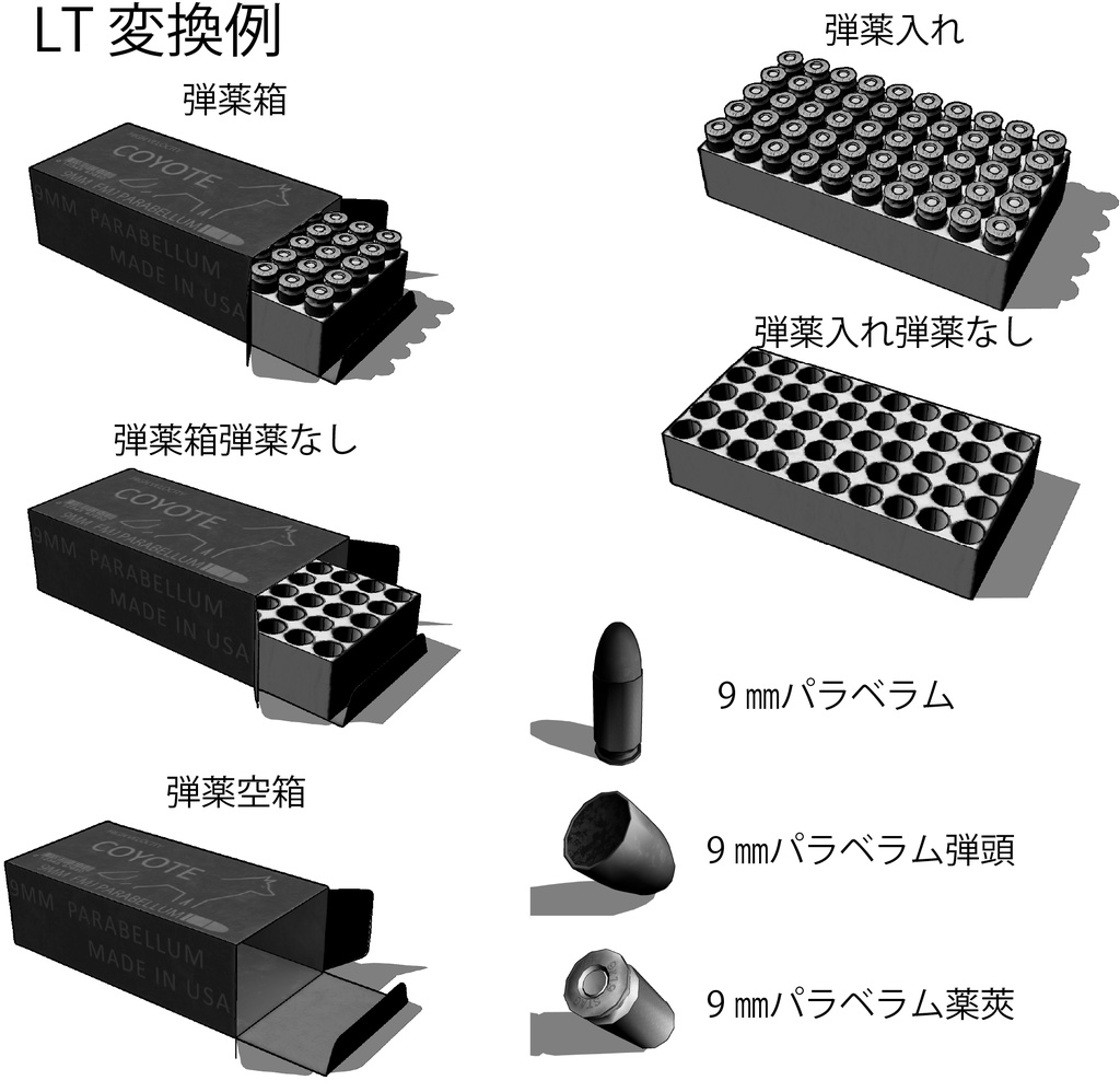 【3D】clipstudio向け弾薬箱