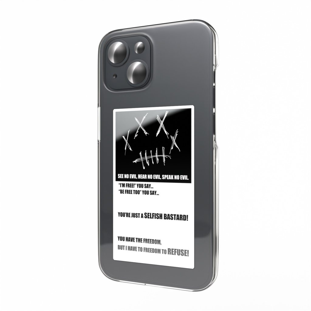 SEE NO EVIL, HEAR NO EVIL, SPEAK NO EVIL PHONE STICKER 