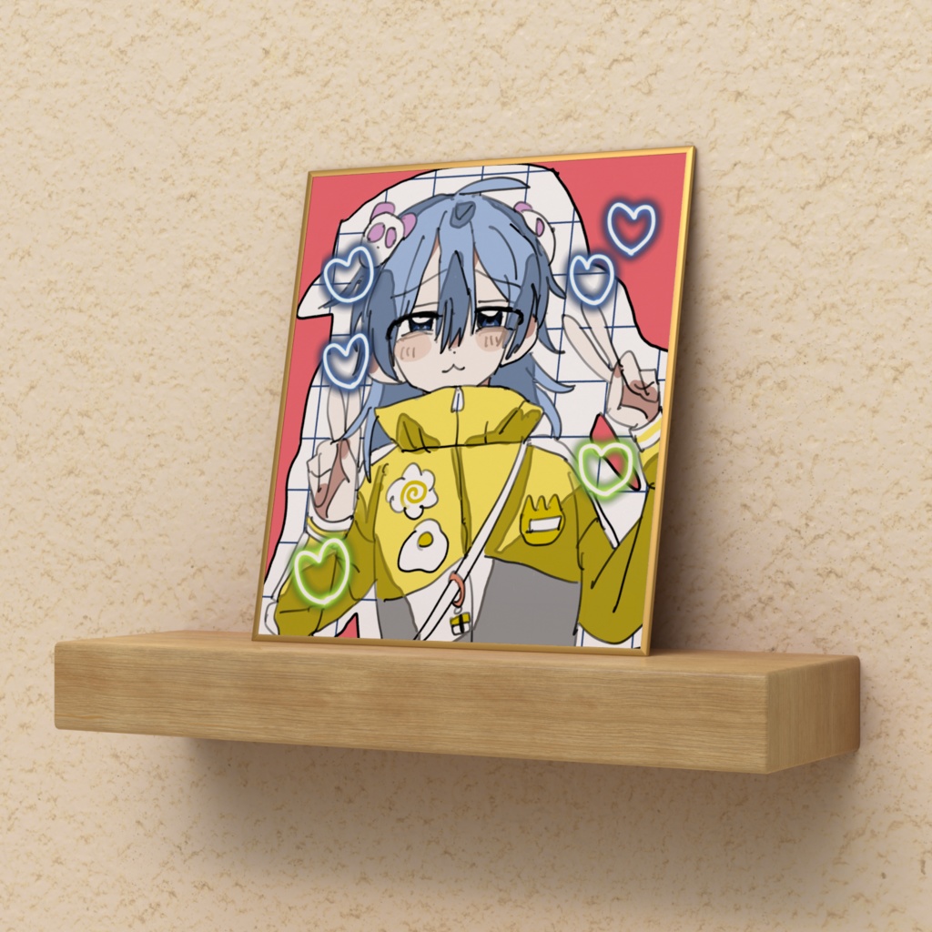 ピースの色紙