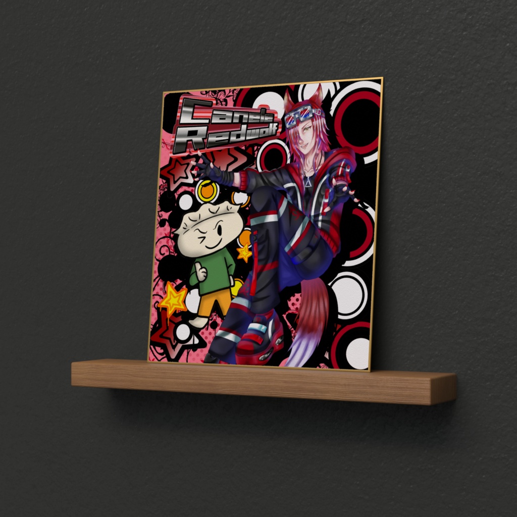 カヌレ・レッドウルフY2K風色紙