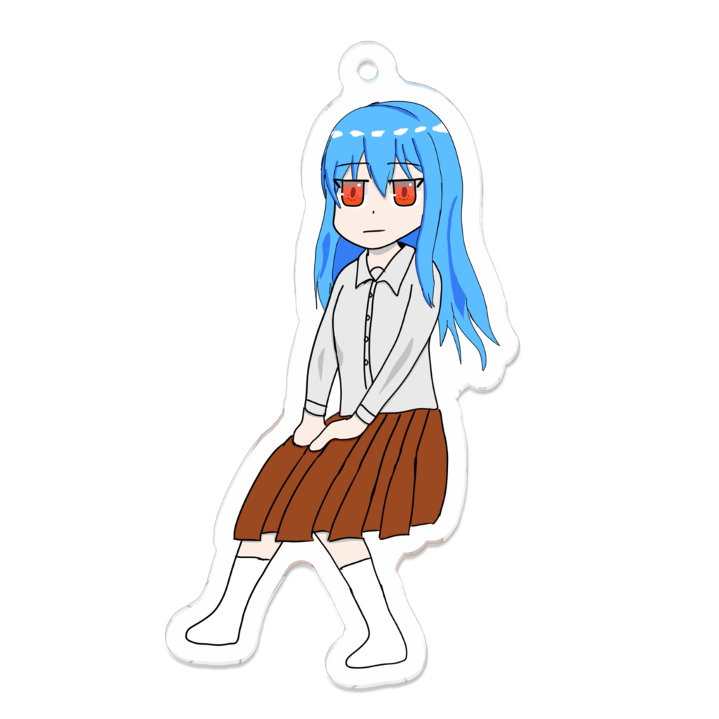 ジト目少女アクリルキーホルダー