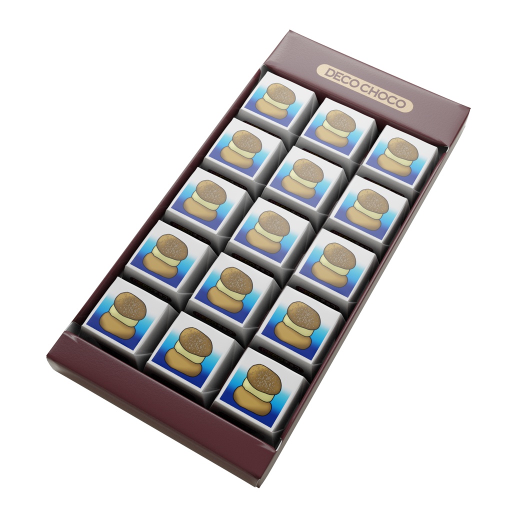 DECOチョコ、食べ物