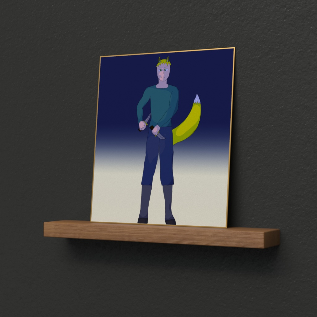 色紙、半狐族の盗賊