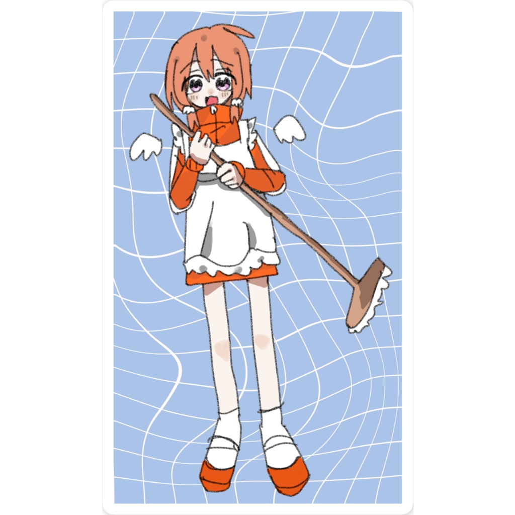 ジャージメイドのスマホステッカー