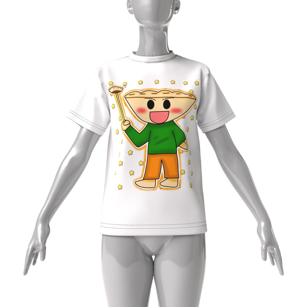 ギョーザマンのビッグシルエットTシャツ