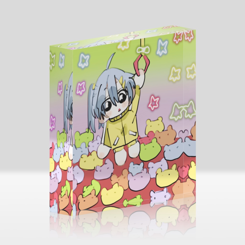 クレーンゲームなアクリルブロック