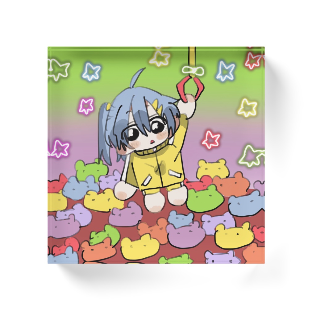 クレーンゲームなアクリルブロック