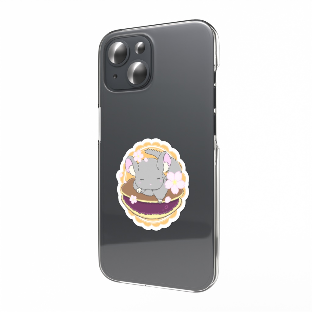 どら焼きとチンチラのスマホステッカー