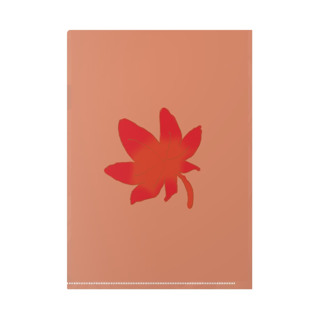秋の紅葉クリアファイル