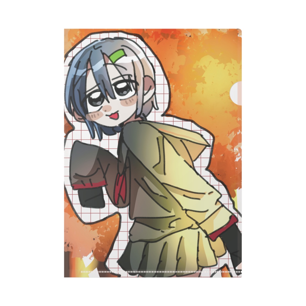 秋の紅葉クリアファイル