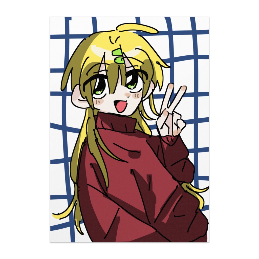 ピースサインなポスター