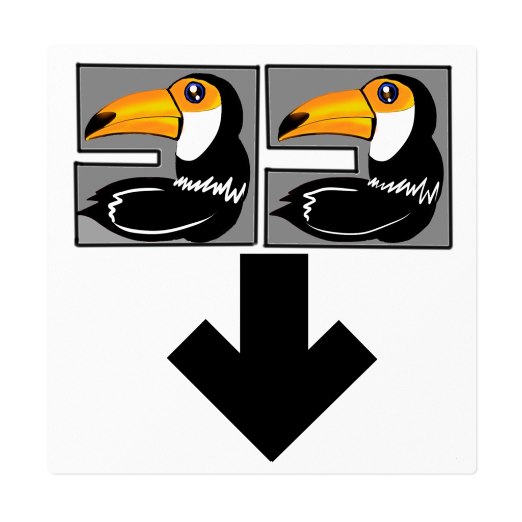 「『ココ』に大事なものを置いたよ」ステッカー