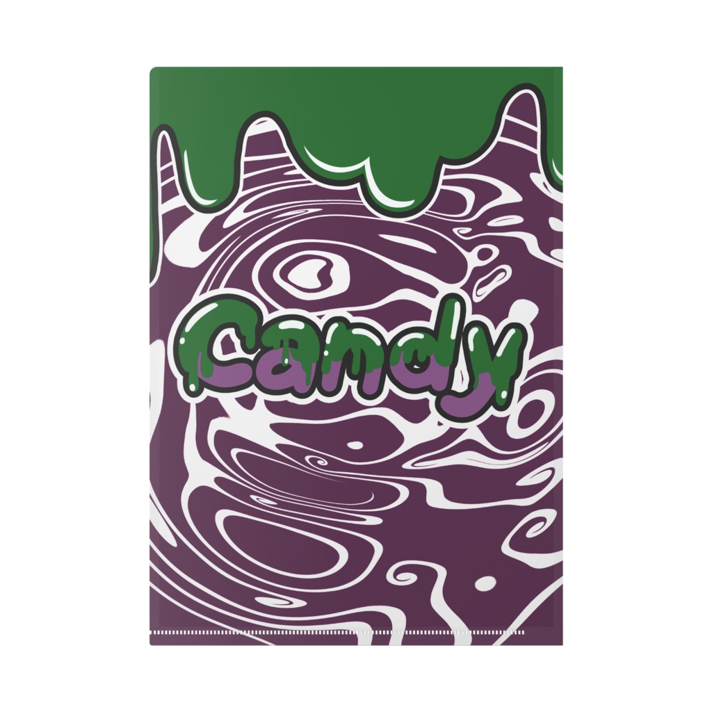 ハロウィン ゾンビキャンディーのクリアファイル