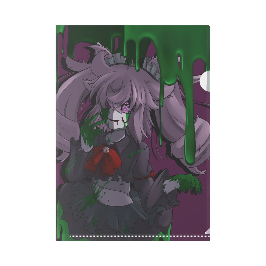 ハロウィン ゾンビキャンディーのクリアファイル