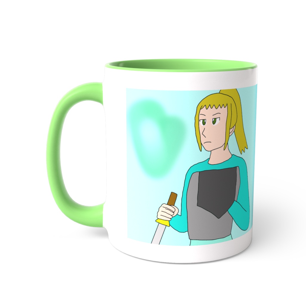 ツートンカラーマグカップ、戦士