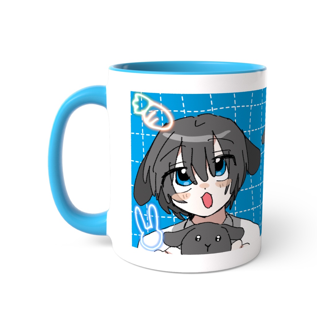 うさ耳ズツートンカラーマグカップ