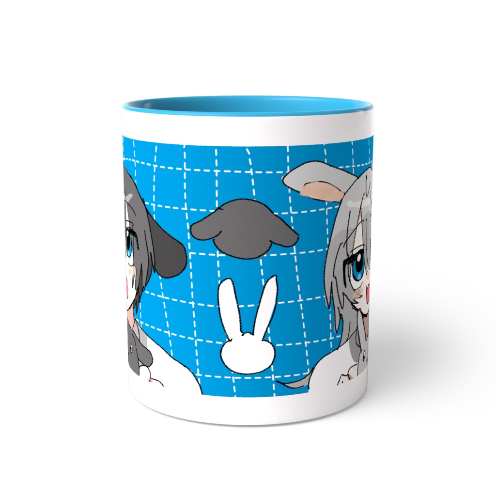 うさ耳ズツートンカラーマグカップ