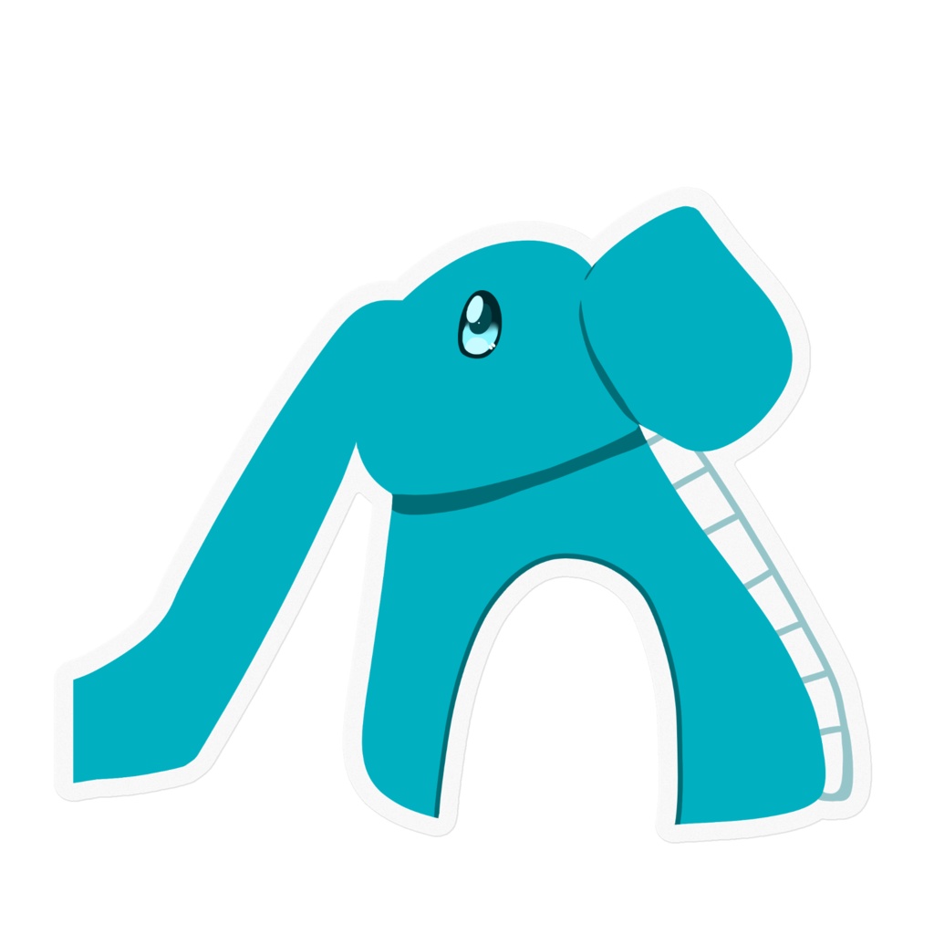 ぞうさん滑り台ステッカー