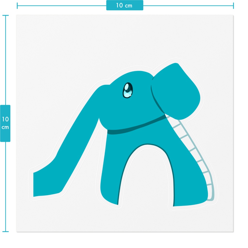 ぞうさん滑り台ステッカー