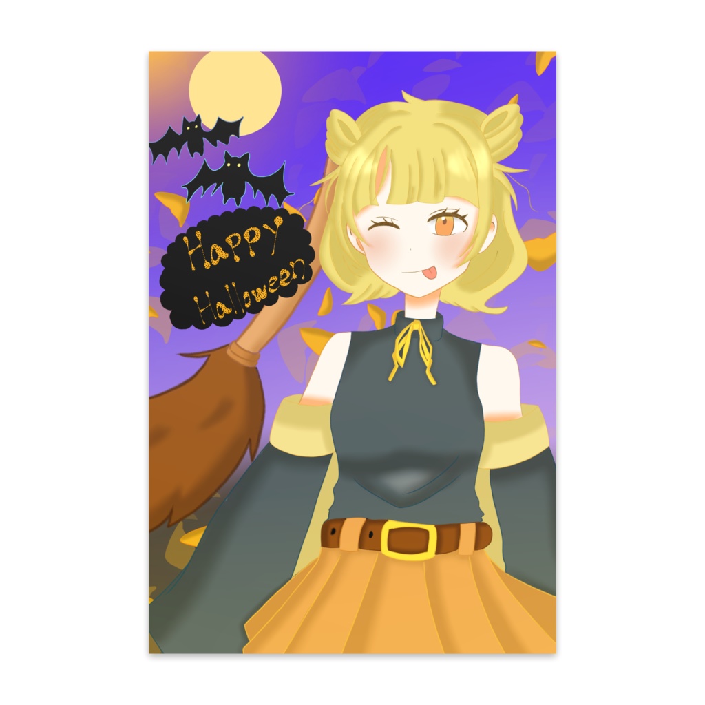 ハロウィンポストカード