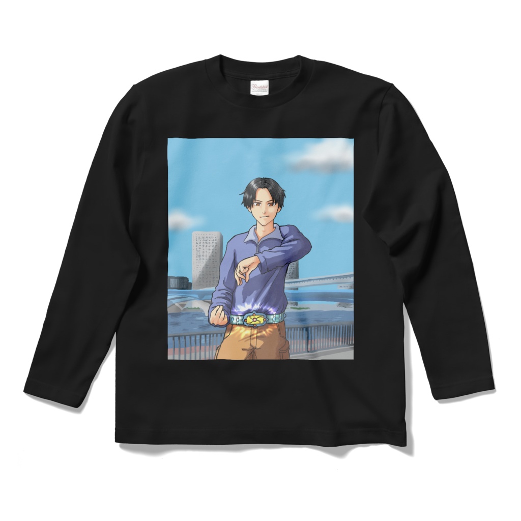 変身ヒーロー風ロングスリーブTシャツ