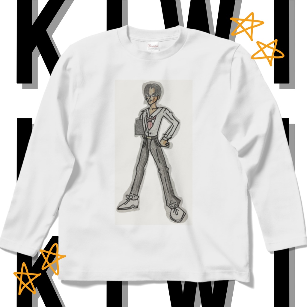 キウイのロングスリーブTシャツ