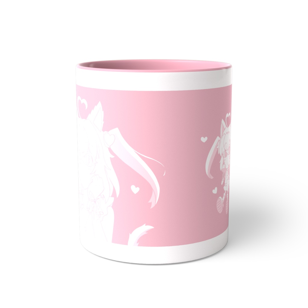 ラブニャンのツートンカラーマグカップ